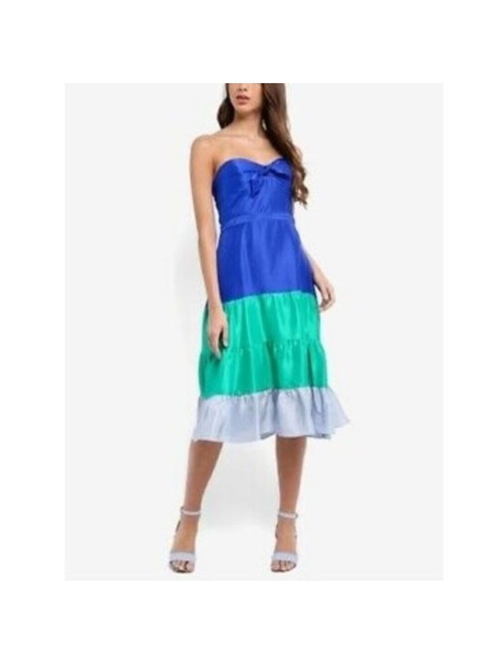 J. Crew Spaghetti Strap Ruffle Dress